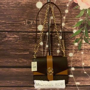 ๐บ MICHAEL KORS ๐บ GREENWICH BROWN ACORN SMALL